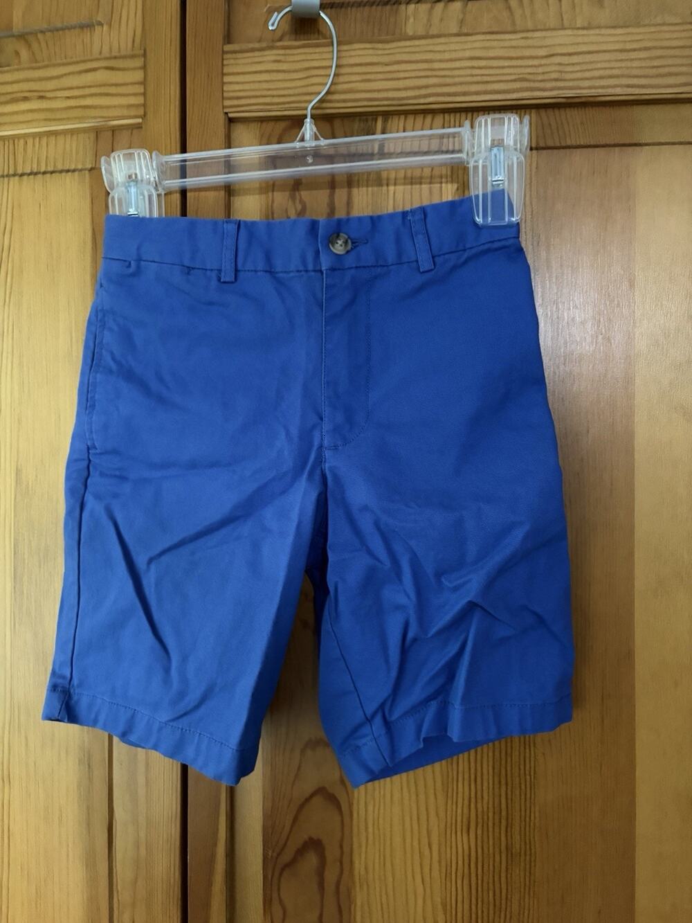 Polo Ralph Lauren Boys' Stretch Navy Chino Flat-Front Shorts Sz 8